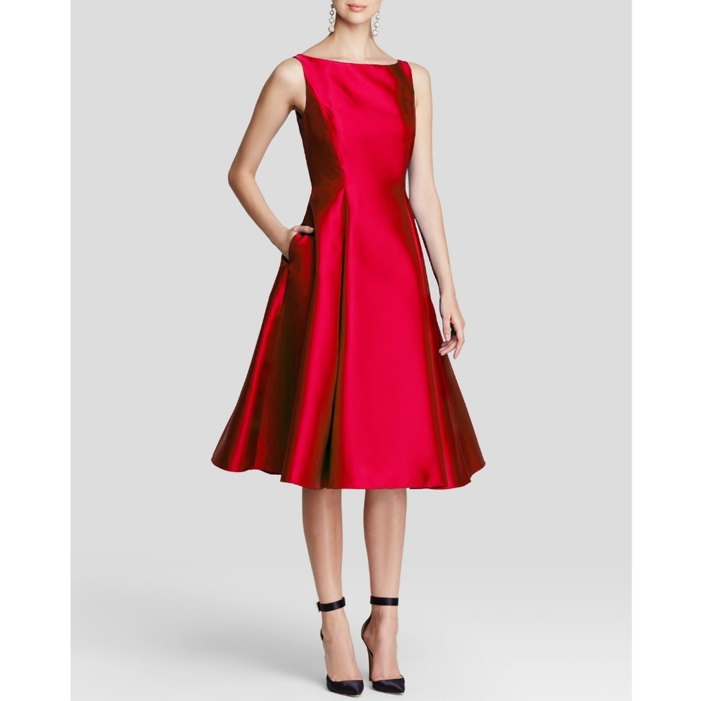 Adrianna Papell Mikado midi dress